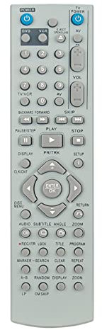 VINABTY Nuevo 6711R1P104D 6711R1P104F Mando a Distancia de Repuesto para LG DVD/VCR V190 V180S V290 6711R1P104D 6711R1P104F Remote Controller