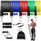 Eldur® Widerstandsbänder Set - 11-teiliges Set - Widerstandsbänder - Fitness Gummiband Set