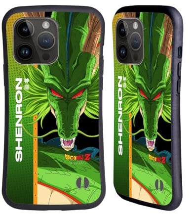 Head Case Designs Officially Licensed Dragon Ball Z Shenron Saiyan Arc Characters Hybrid Case Compatible With Apple iPhone 15 Pro Max