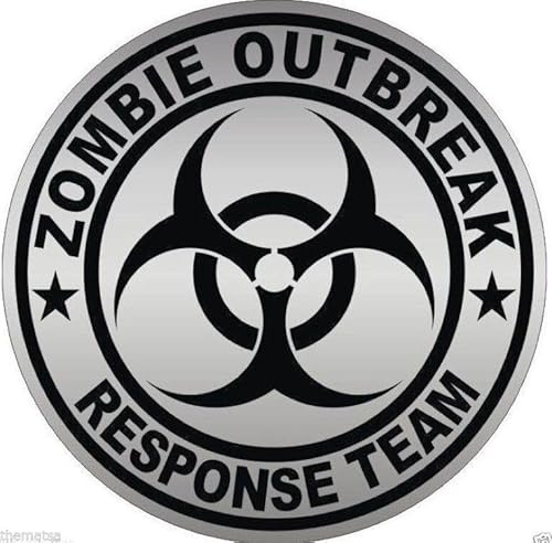 Zombie Outbreak Response Team Grey F2294 Autoaufkleber Sticker 12 cm | Selbstklebende Folie; wetterfest, UV- und waschanlagenbeständig
