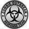 WildeBabsKLBT 11cm Hochwertiger Auto-Aufkleber Sticker Decal Autoaufkleber Aufkleber-Folie Wetterfest Zombie Outbreak Response Team Grey F2294