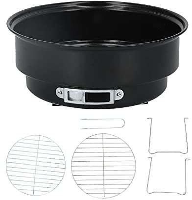 10, BBQ runder Grill, 2 Zoll Mini Grill Set Holzkohlegrill tragbar Holzkohlegrill aus Eisen mit Gitter für Grill und Griff Stützfüße für die Küche Haushalt Grill Picknick Camping