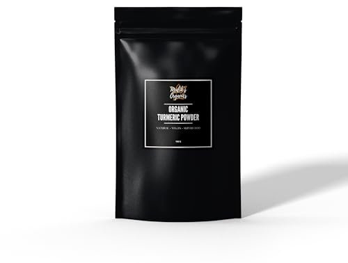 Organic Turmeric Powder, 100g - Pure, Non-GMO, for Cooking, Health, and Anti-Inflammatory Support