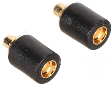 Septpenta 2 Stück MMCX-Kabel Weiblich, Ersatz-MMCX-Kabel Zum Anschluss an IE300 IE600 IE900 AKG N30 N40 N5005 an MMCX-Kopfhöreradapter, Headset-Anschluss(Schwarz)