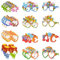 24 Stück Schulanfang Brille Set, Bunt Deko Party Brillen, Schulanfang Brille für Kinder, Schulkind Brille, Einschulung Schuleinführung Partybrillen, für Schulanfang Deko usw.
