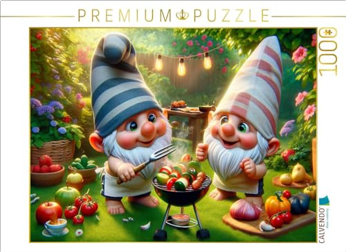 CALVENDO Puzzle Grillfest im Zwergengarten: Kulinarische Entdeckungen im Miniaturparadies | 1000 Teile Lege-Größe 64 x 48 cm Foto-Puzzle für glückliche Stunden