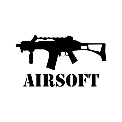 Lay U Home 13.2CMx7.7CM G36 Airsoft Vinyl Auto Aufkleber Und Aufkleber Auto Stylings Dekoration Balck/Splitter Motorrad Fahrrad Dreirad Abziehbild WC Küche Dekoration Aufkleber