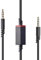MICMXMO Ersatz-Audio-Aux-Kabel mit Lautstärkeregler für Astro A10,A30,A40, A40TR, A50 Gaming Headset PS5/PS4/Xbox One/PC/Smartphone/Kopfhörer über eine 3,5mm Buchse, 2M (Schwarz/Rot)