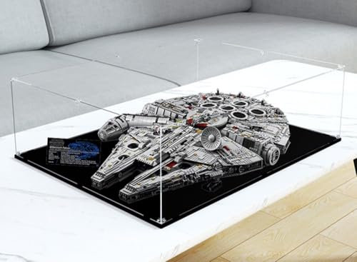 Caikbms Vitrine Acryl Kompatibel Mit Le-go 75192 Millennium Falcon, Staubdichte Transparente Durchsichtige Displaybox Vitrine (Nur Vitrine) C,3mm