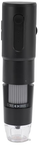 Cámara de Microscopio Digital Inalámbrica, Aumento de 50-1000X, con 8 Luces LED, Microscopio Digital Inalámbrico USB para Observación, Compatible con iOS, OS X