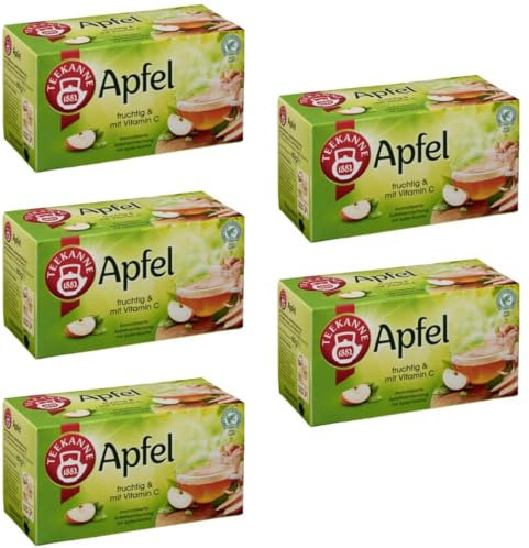 Teekane Apfel Tee 20 x 3 gramm x 5 er Pack