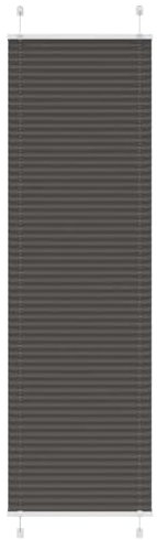 vidaXL Plissee Schwarz 65x200 cm Stoffbreite 64,4 cm Polyester, Faltrollo, Klemmfix, Plisseerollo, Jalousie, Rollo, Plisseerollo für Fenster
