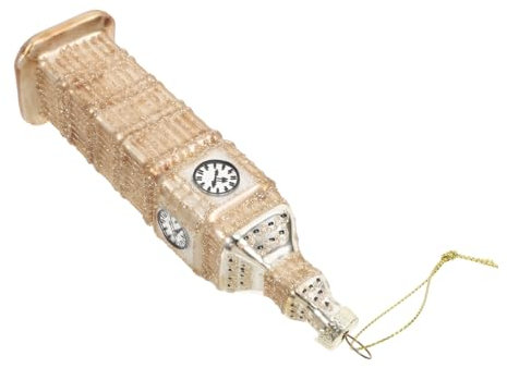 MAGICLULU Glas-Ornament London-Accessoire Deko-hänger Aus Glas Weihnachtsdeko Mit Glockenturm-Figur Retro-Wohnzimmer-Dekoration Hängendes London-Souvenir Stilvolles Glasornament Für Party