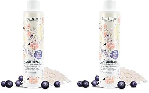Jean & Len Traumlocken Conditioner Reiswasser & Açaibeere, für lockiges & welliges Haar, bekämpft Frizz und schenkt Geschmeidigkeit, Haarconditioner, ohne Parabene & Silikone, vegan, 300 ml