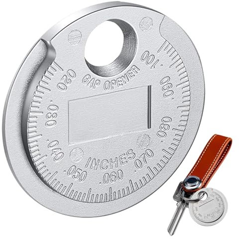 Zündkerzen Abstand Werkzeug | Tragbares Zündkerzen-Einstellwerkzeug | Münzform Zündkerzenprüfer Aus Metall Für Motorrad, Auto & LKW