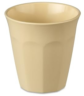 Koziol NORA CUP Becher Trinkbecher Kaffeebecher | bruchfest, stapelbar, spülmaschinengeeignet, melaminfrei | Camping, Picknick, Party (1, sweet yellow, S 150 ml)
