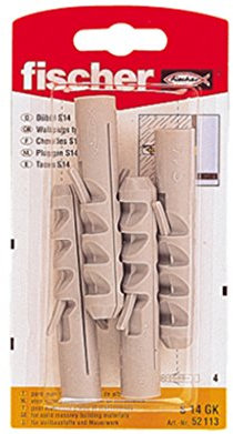 fischer 52113 Dübel S 14 GK SB-Karte