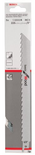 Bosch Accessories 2 608 650 678 Lame pour scie sabre S 1111 K, Gris
