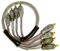 KICKER KNS0.54-0.5 Metre 4-Channel RCA Cable with Square connectors. 4 Channel twisted triple shielded rca phono cable with platinum ends