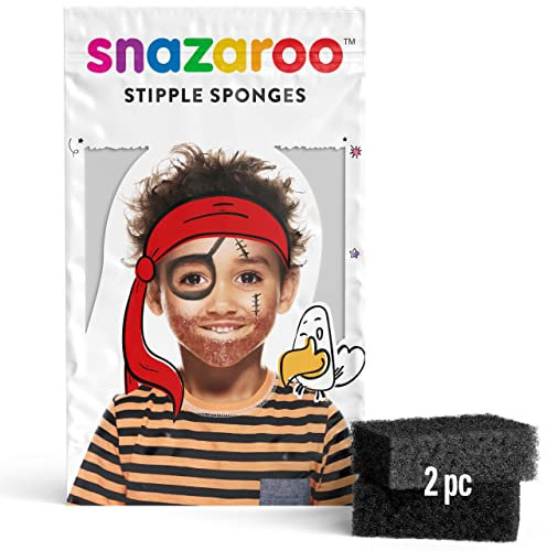 Snazaroo Face Paint Stipple Sponge - 2 Pack, Black