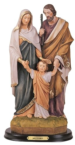 George S. Chen Imports StealStreet SS-G-212.07 Heilige Familie Jesus Maria Josef religiöse Figur Dekoration, 30,5 cm, Harz, Braun, Beige, Grün