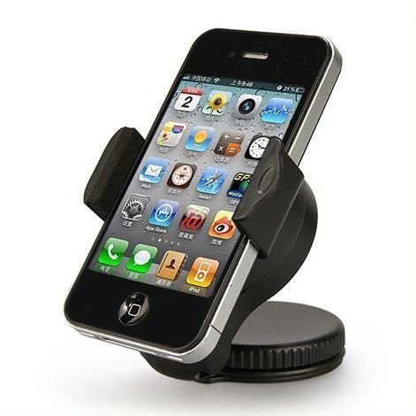 AAA PRODUCTS Ultra Compact - Windscreen Car Mount for iPhone 3G / 3Gs / 4 / 4s / 5 - iPod Touch (All Generations) - (360 Degree Rotation