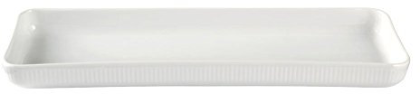 Royal Copenhagen Gerippt Weiss Platte, 36 cm