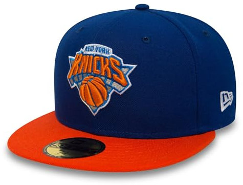 New Era Erwachsene Baseball Cap Mütze NBA Basic New York Knicks 59Fifty Fitted, Blau, 7 0/0, 10861621