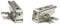 First4Spares Upper & Lower Integrated Fridge Freezer Door Hinges for Bosch Refrigerators