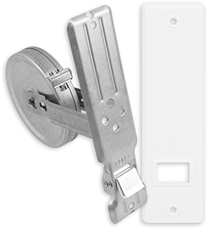 DIWARO® Gurtwickler | Lochabstand 185 mm | für 12 m Gurt mit 16-23 mm Breite | weiß