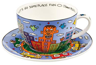 Lets Go Out for Fun - Cappuccinotasse Pop Art James Rizzi