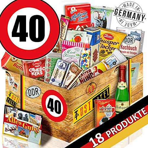 Süßigkeiten Set + Ostalgie Box XXL + Geburtstag 40 + Geschenk für Sie