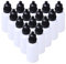 kuou 20 Pieces Eye Liquid Dropper, 20ml Plastic Empty Squeezable Dropper Bottles