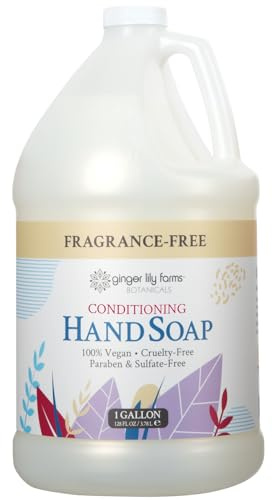 Ginger Lily Farms Botanicals Hand Soap, 128oz, Fragrance Free