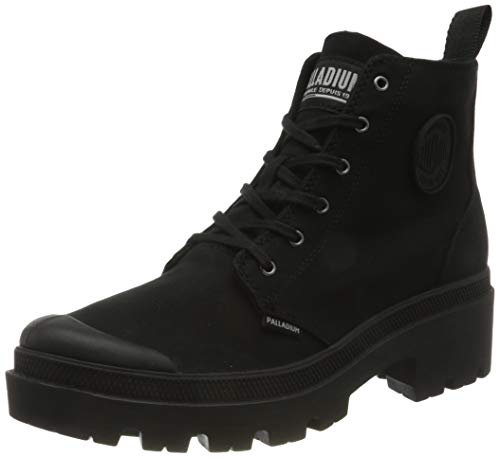 Palladium Pallabase Twill, Stivali Donna, Nero (008), 41 EU