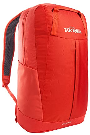 Tatonka Rucksack City Pack 20l - Leichter Daypack aus recycelten Materialien - 20 Liter Volumen (red orange)
