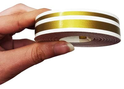 4R Quattroerre.it 10506 Trim Stripes Strisce Adesive per Auto, Oro, 2F 11 mm x 10 mt