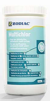 GS1 Zodiac Multichlor 1Kg 5pastiglie da 200g stabilizzatore del Cloro, del PH, Alghicida, flocculante in Continua
