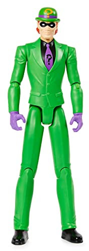 DC Comics - Batman - Figura DE ACCIÓN Enigma/Riddler 30 CM - Muñeco Articulado Enigma - 6061531 - Superheroes Juguetes Juguete Niños 3 Años + - Regalo Niño 3 años +