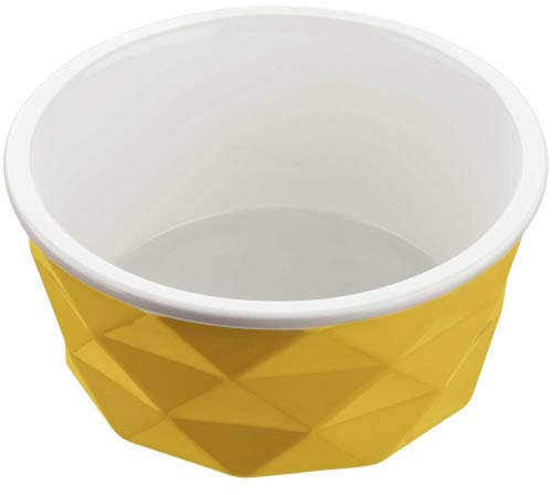 HUNTER EIBY Ceramic Bowl Food and Drinking Bowl Non-Slip 1100ml Yellow