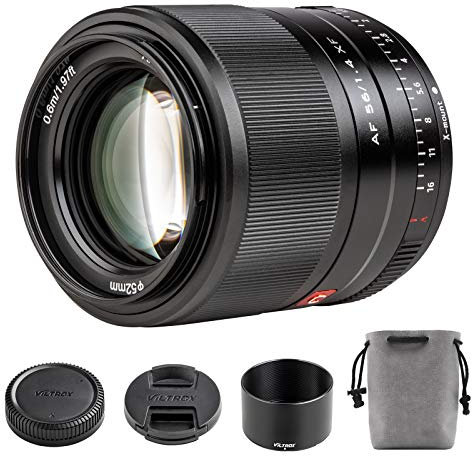 VILTROX 56mm F1.4 XF Autofokus Objektive für Fuji X Mount Kamera Objektive Pro Standard Camera Lenses kompatibel für Fujifuilm X-T5 X-H2S X-S10 X-T30II X-T20 X-T10 X-T4/-T3/-T2/-PRO3/-M1/-H1