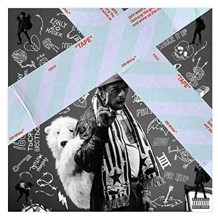 Kunstdruck auf Leinwand, Hip Hop Rapper Lil Uzi Vert Luv Is Rage 2, Albumcover, Wandkunst, Dekoration, Bild, Gemälde für Wohnzimmer, Schlafzimmer, Dekoration, 30 x 30 cm, ohne Rahmen, Hip Hop Rapper