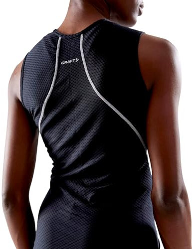 Craft Stay Cool Mesh Superlight | Sleeveless Top | Sport Unterhemd Ärmellos für Damen | Sporttop Damen (Gr. XS-XXL), Schwarz