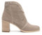 Nero Giardini E512710D Velour col. Creta Tronchetti per Donna in Nabuk con Tacco Medio e Lampo (Taglia 39)
