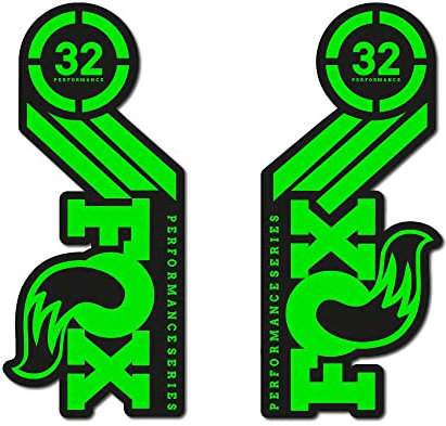 STAR SAM Autocollants compatibles avec fourche de vélo Fox 32 Performance 29 Vert 1 cm