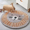 Kinderteppich Rund Waschbare Teppich Groß fürs Babyzimmer Kleinkinderzimmer Wohnzimmer Schlafzimmer Bereich Kinderteppiche Runden Teppiche Flauschige Matte Kinder Schutzmatten Kindermatte 100 cm