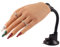 KnowU Main d'entrainement Manucure, Main d'entraînement En Silicone Pour Ongles En Acrylique, Fausse Main, Modèle Féminin Doux Et Pliable, Main d'entraînement Grandeur Nature Avec Support