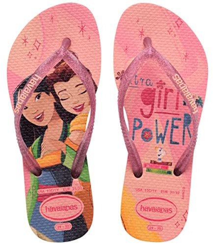 Havaianas Kids Slim Princess, Sandali Bambine e Ragazze, Ballet Rose, 2/2.5 UK Child