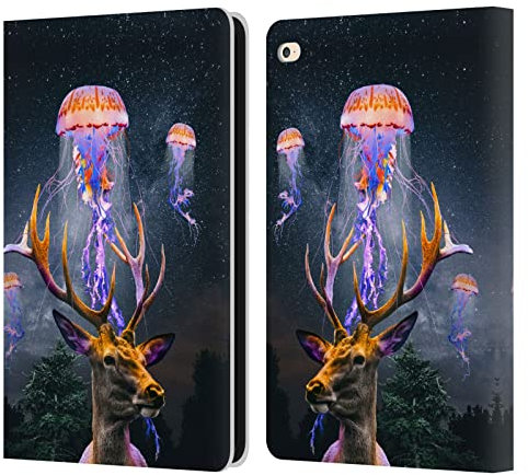 Head Case Designs Licenciado Oficialmente Dave Loblaw La Medusa Y El Ciervo Medusa Carcasa de Cuero Tipo Libro Compatible con Apple iPad Air 2 (2014)