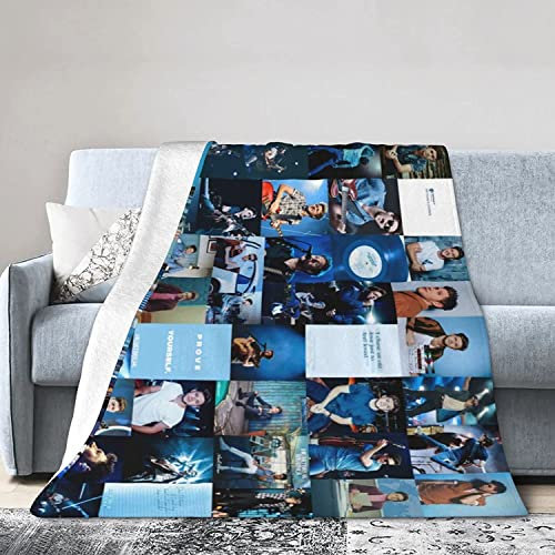 Fleecedecke für Sofa, Camping, superweich, leicht, gemütlich, Luxus-Flanell-Bettdecke, Niall Irland Horan, flauschig, Plüsch, Couchdecke, Thro, 150 cm x 125 cm